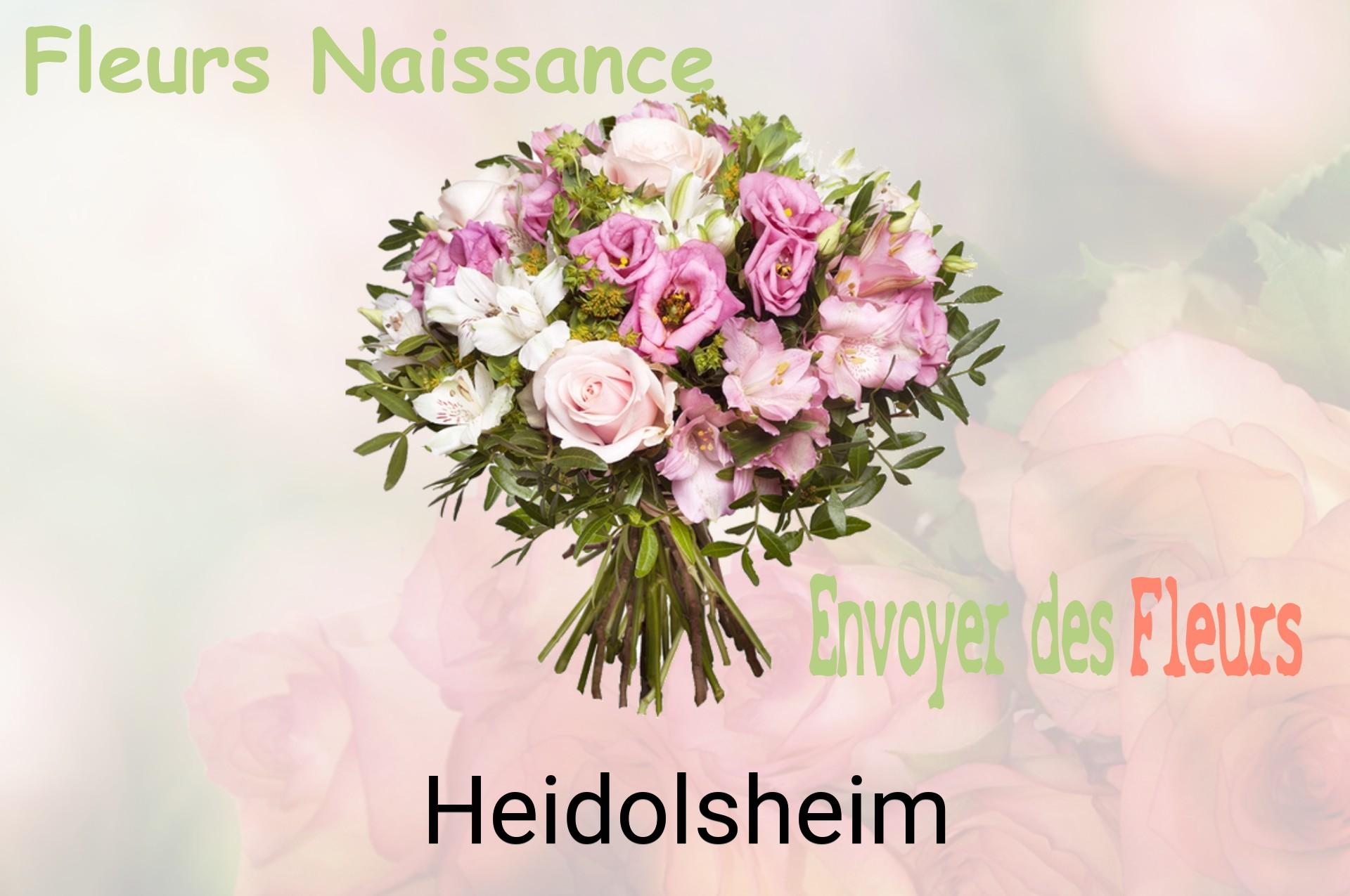 Bouquet de fleurs de naissance livré à Heidolsheim