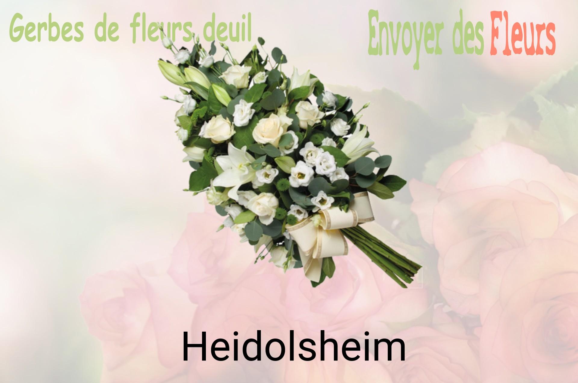Gerbe de fleurs de deuil livrée à Heidolsheim